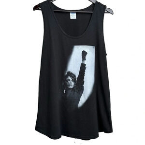 Janet Jackson Tank Top Size XL Rhythm Nation Women's Black Escapade 1812